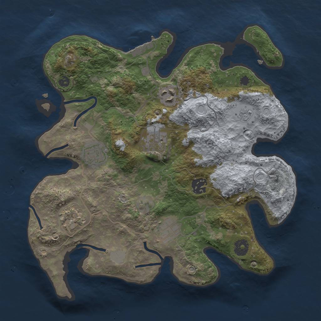 Procedural Map :: Rust Map :: Just-Wiped