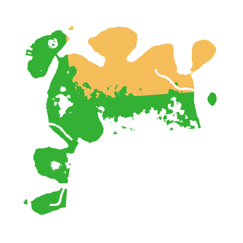 Biome Rust Map: Procedural Map, Size: 2500, Seed: 1061443516