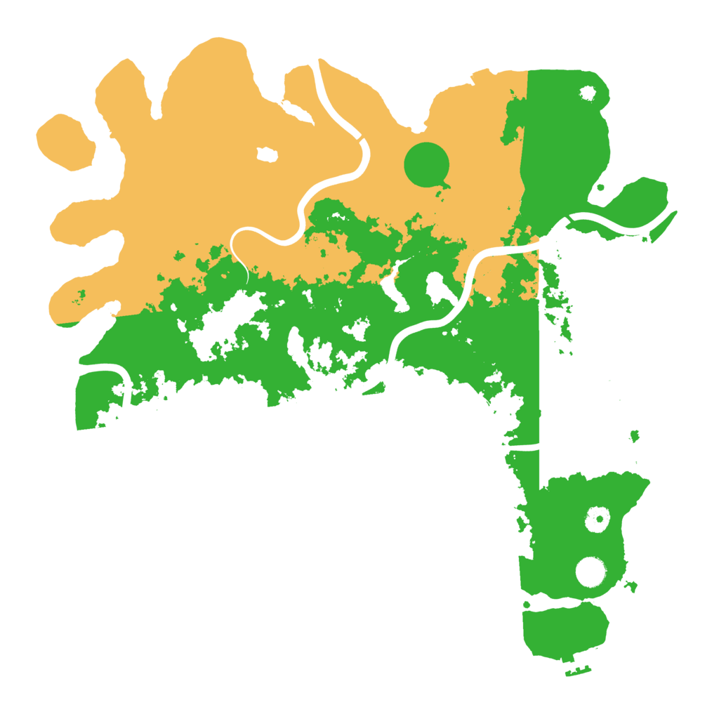 Biome Rust Map: Procedural Map, Size: 4200, Seed: 39646