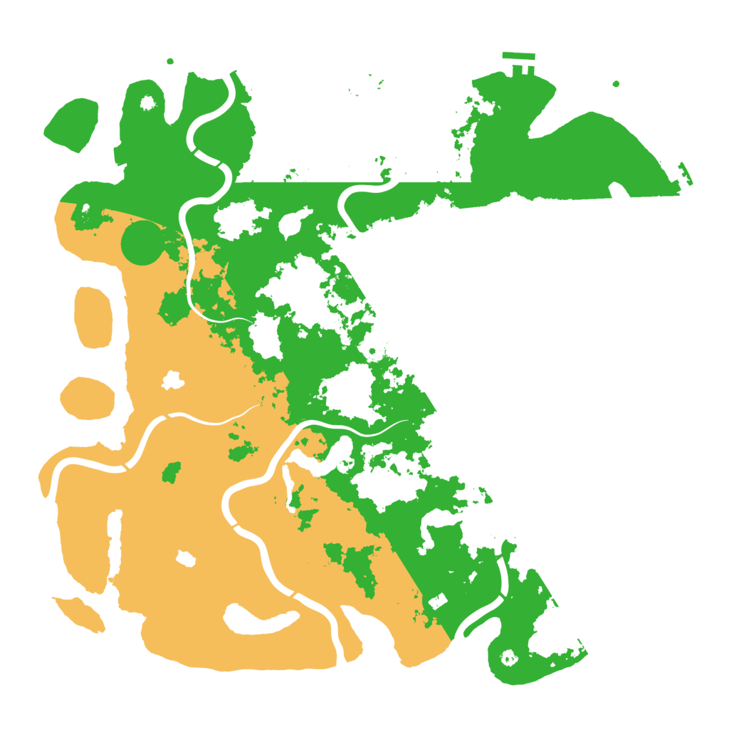 Biome Rust Map: Procedural Map, Size: 4500, Seed: 438379270
