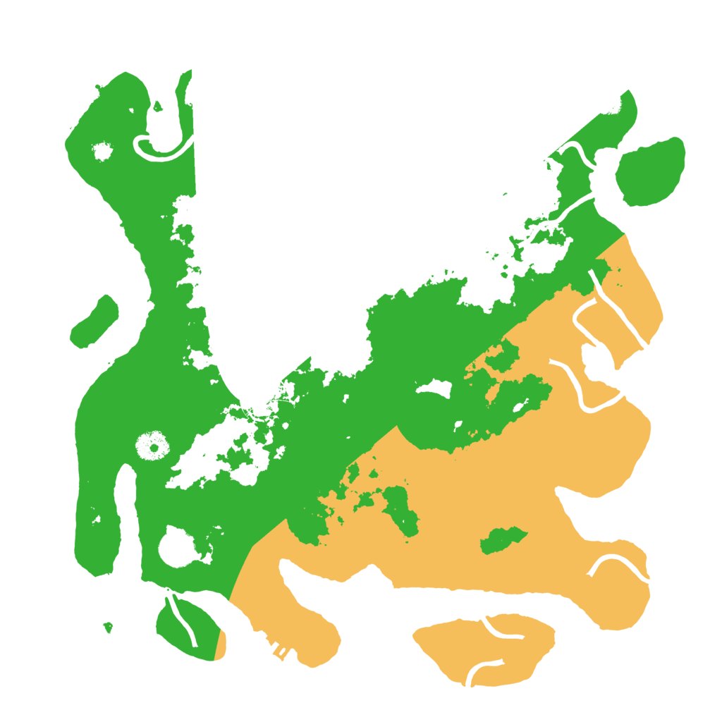 Biome Rust Map: Procedural Map, Size: 3500, Seed: 790846933