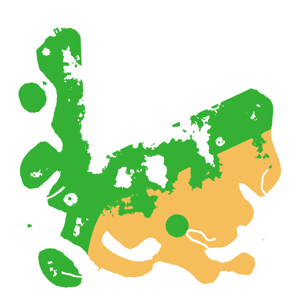 Biome Rust Map: Procedural Map, Size: 3500, Seed: 296421