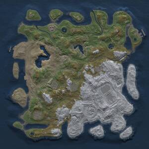 Thumbnail Rust Map: Procedural Map, Size: 4250, Seed: 6568776, 15 Monuments