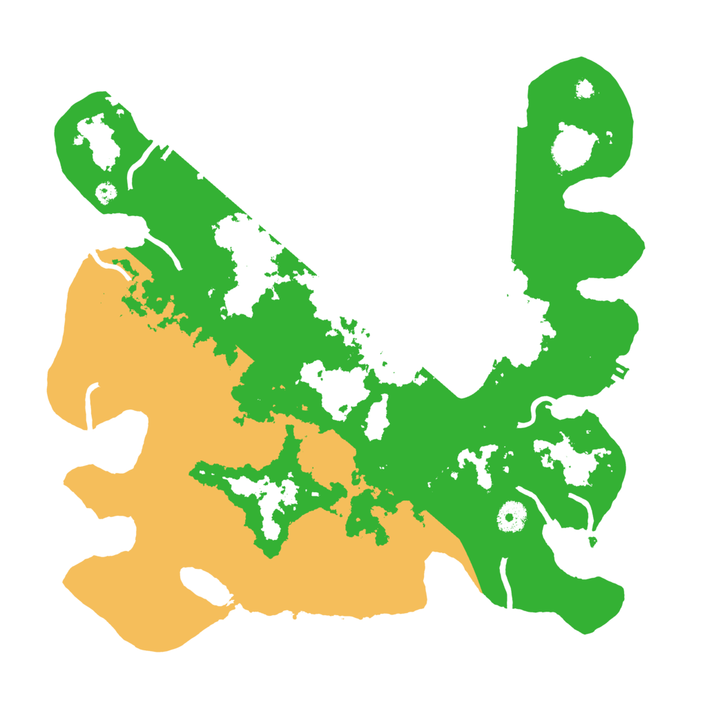 Biome Rust Map: Procedural Map, Size: 3500, Seed: 55340617