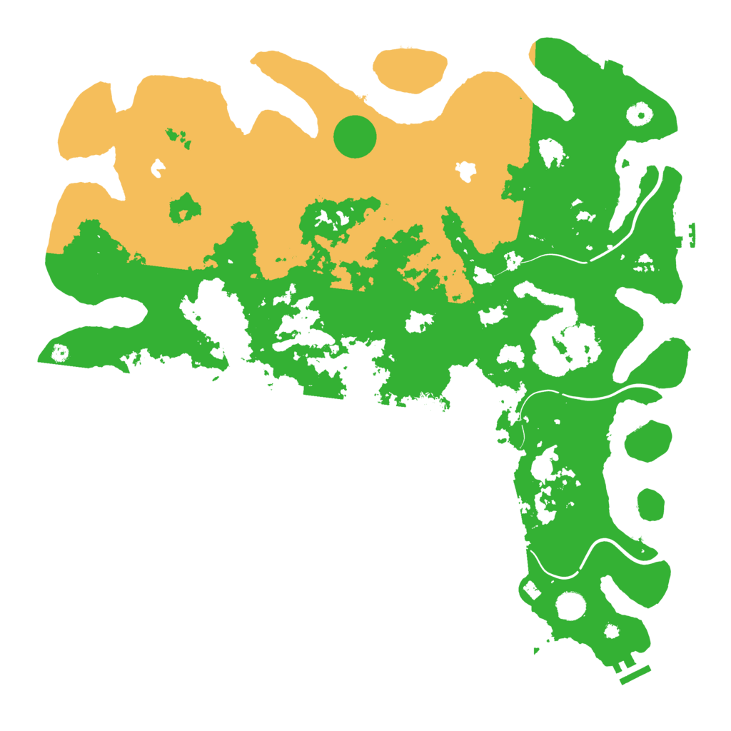 Biome Rust Map: Procedural Map, Size: 4500, Seed: 353525262