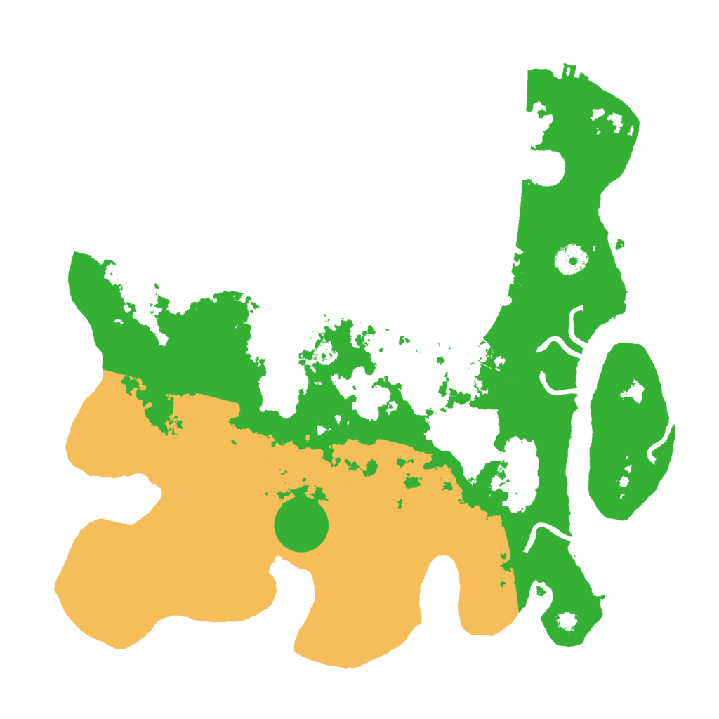 Biome Rust Map: Procedural Map, Size: 3500, Seed: 13123