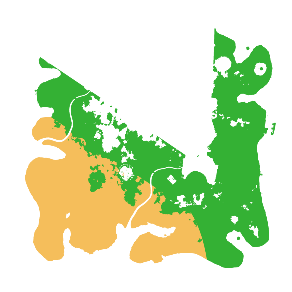 Biome Rust Map: Procedural Map, Size: 3500, Seed: 464120229