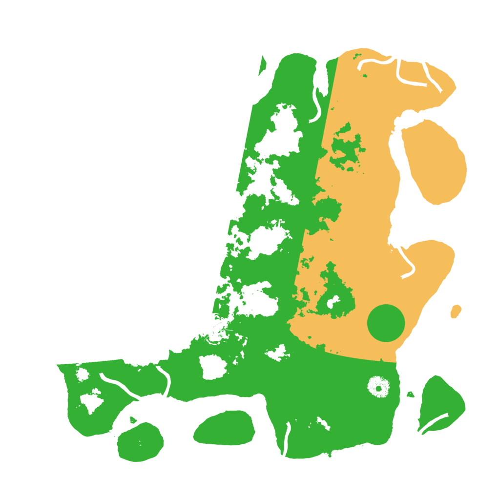 Biome Rust Map: Procedural Map, Size: 3500, Seed: 56609694