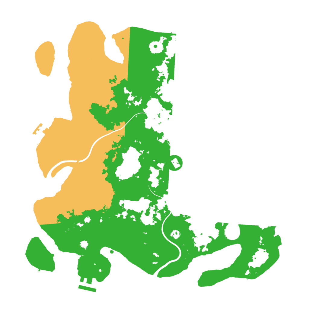 Biome Rust Map: Procedural Map, Size: 3500, Seed: 1549050988
