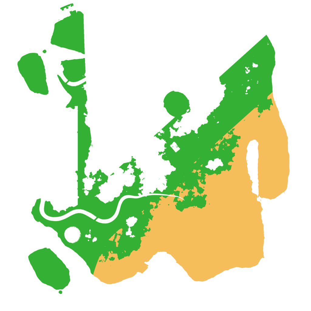 Biome Rust Map: Procedural Map, Size: 3500, Seed: 32461343
