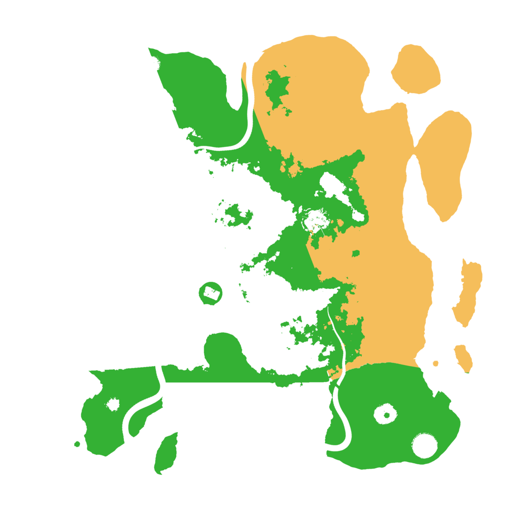 Biome Rust Map: Procedural Map, Size: 3600, Seed: 539710876