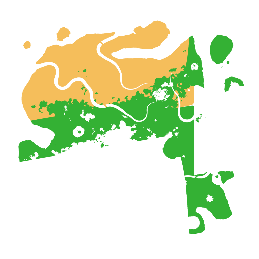 Biome Rust Map: Procedural Map, Size: 3500, Seed: 72952297