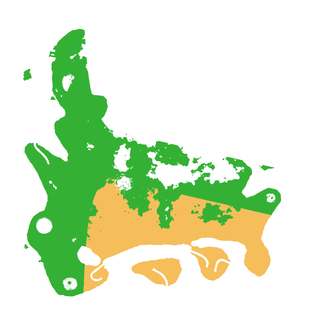 Biome Rust Map: Procedural Map, Size: 3500, Seed: 96595405