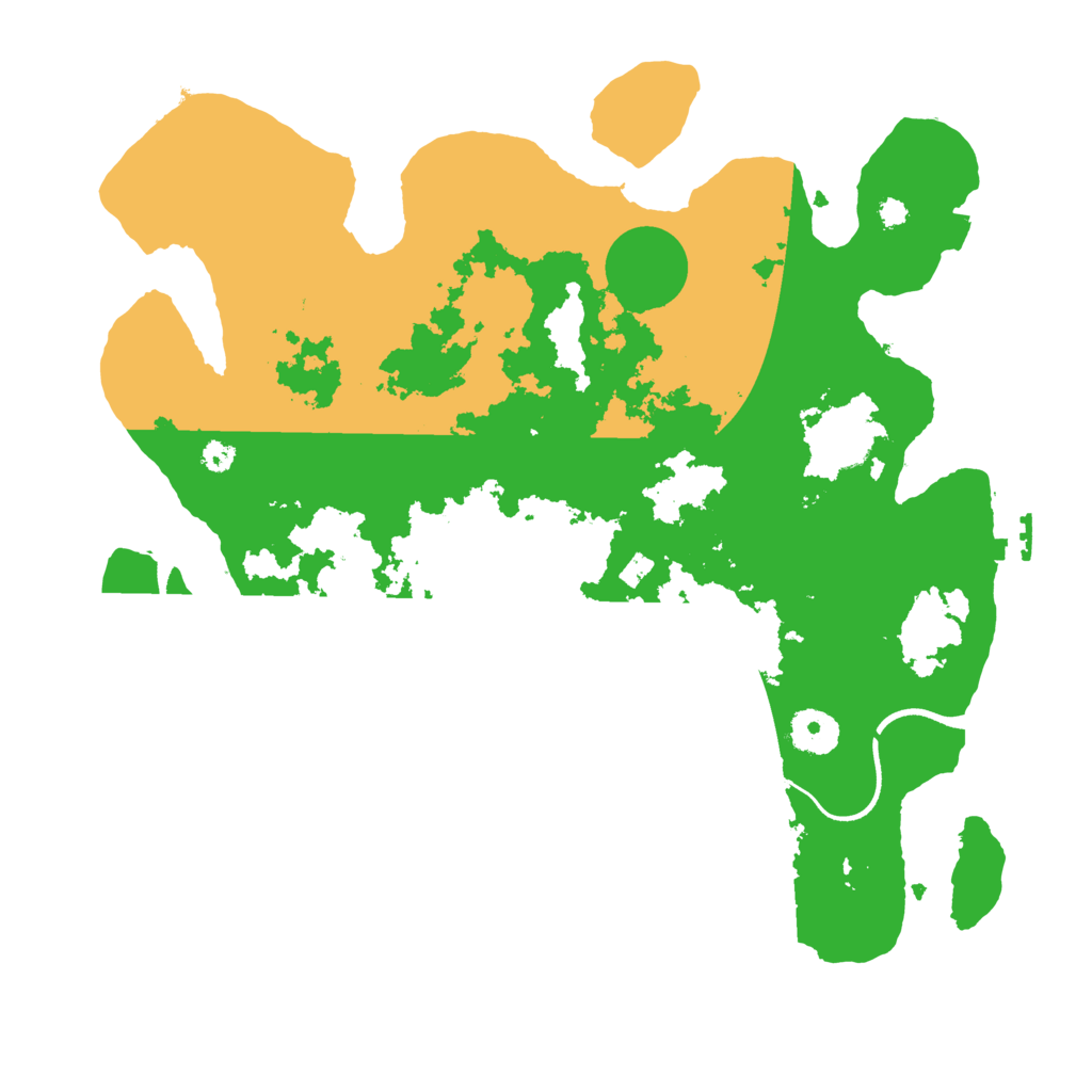 Biome Rust Map: Procedural Map, Size: 3500, Seed: 91967165