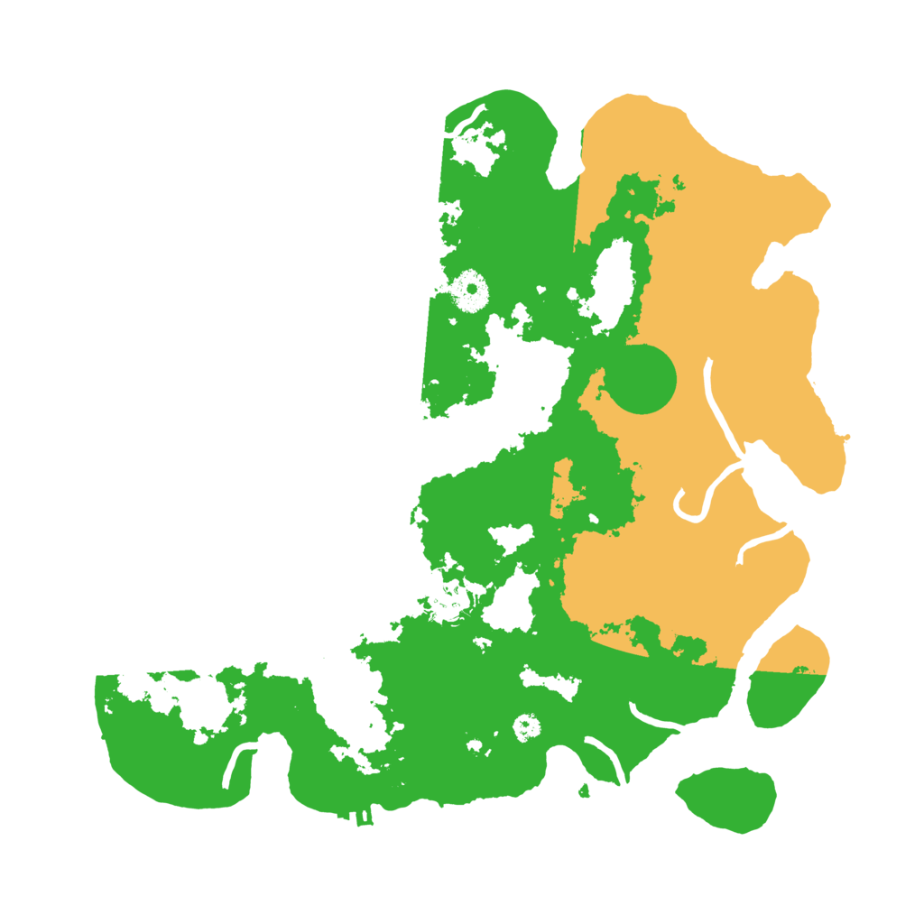 Biome Rust Map: Procedural Map, Size: 3500, Seed: 48408205