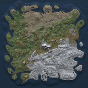 Thumbnail Rust Map: Procedural Map, Size: 5000, Seed: 232579636, 18 Monuments