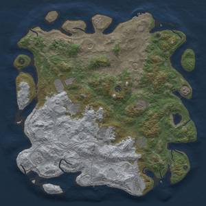 Thumbnail Rust Map: Procedural Map, Size: 4700, Seed: 13425895, 18 Monuments