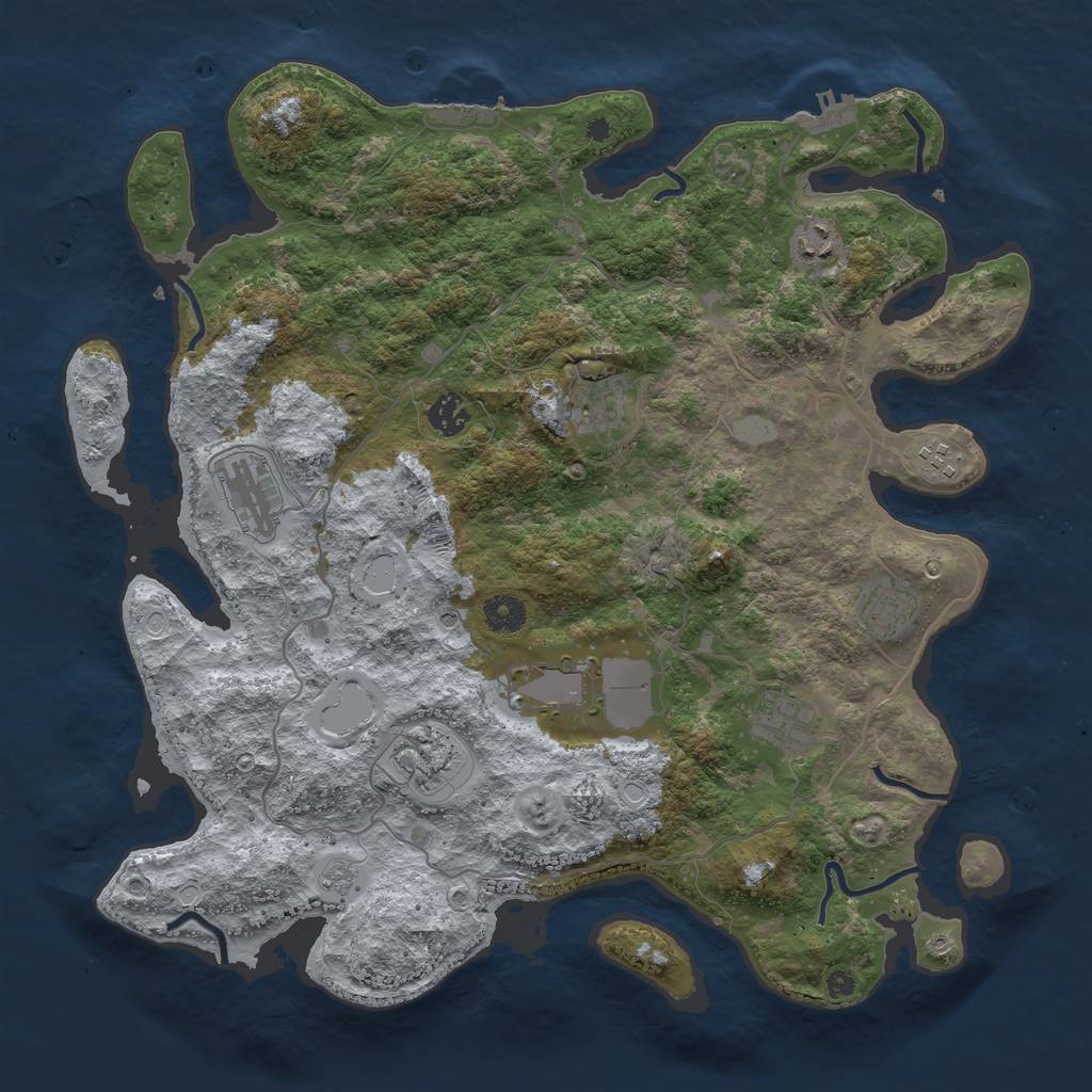 Procedural Map :: Rust Map :: Just-Wiped