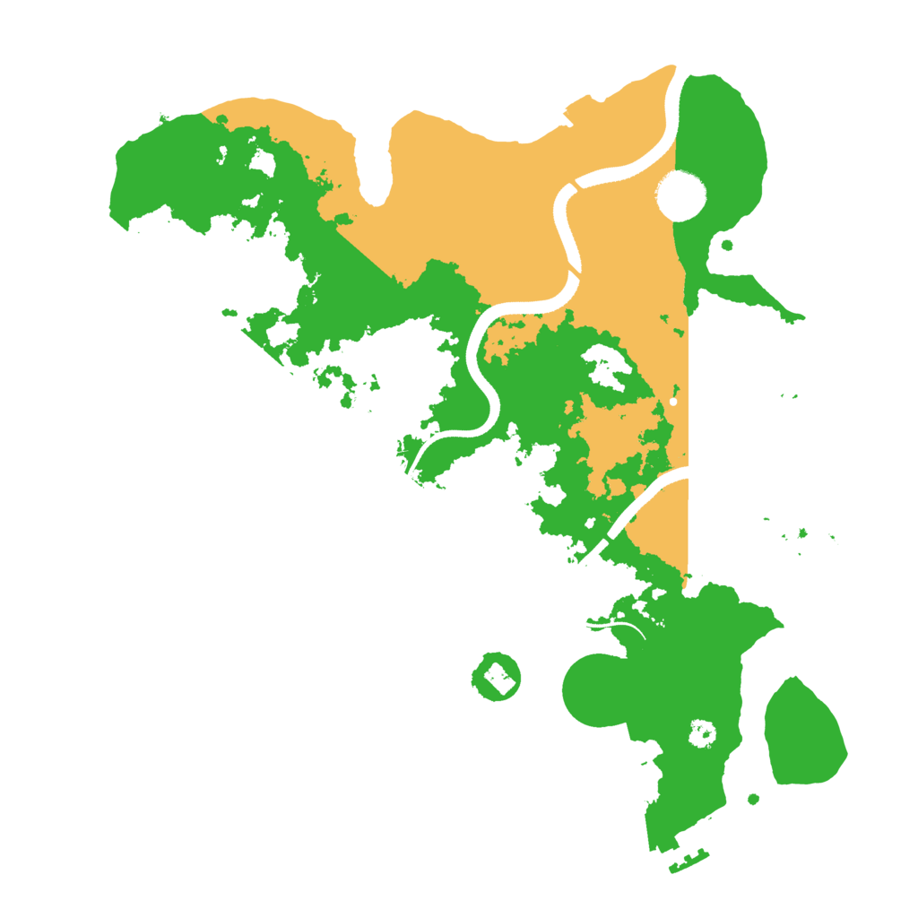 Biome Rust Map: Procedural Map, Size: 3300, Seed: 6000