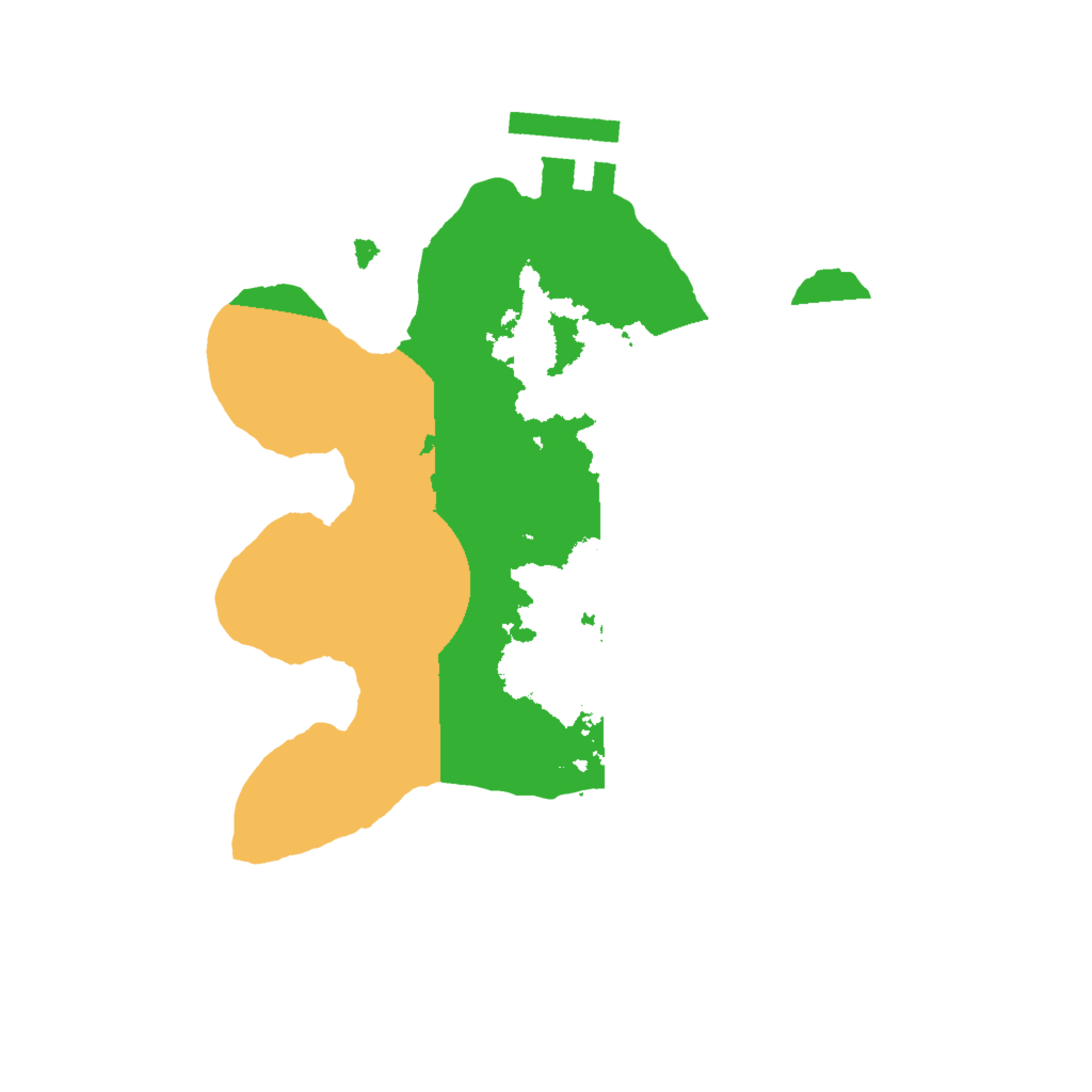 Biome Rust Map: Procedural Map, Size: 2000, Seed: 19962016