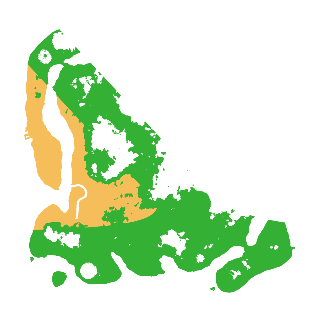 Biome Rust Map: Procedural Map, Size: 3500, Seed: 22618858
