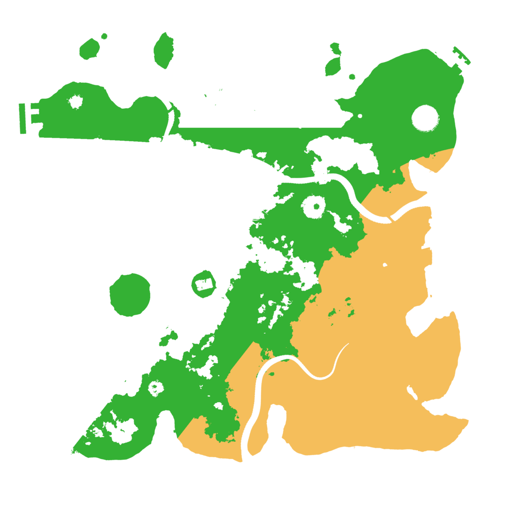 Biome Rust Map: Procedural Map, Size: 3400, Seed: 20230105