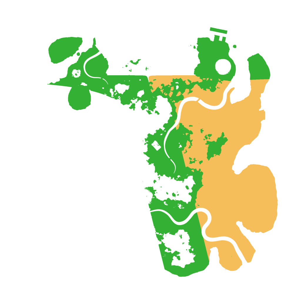Biome Rust Map: Procedural Map, Size: 3500, Seed: 2116683666