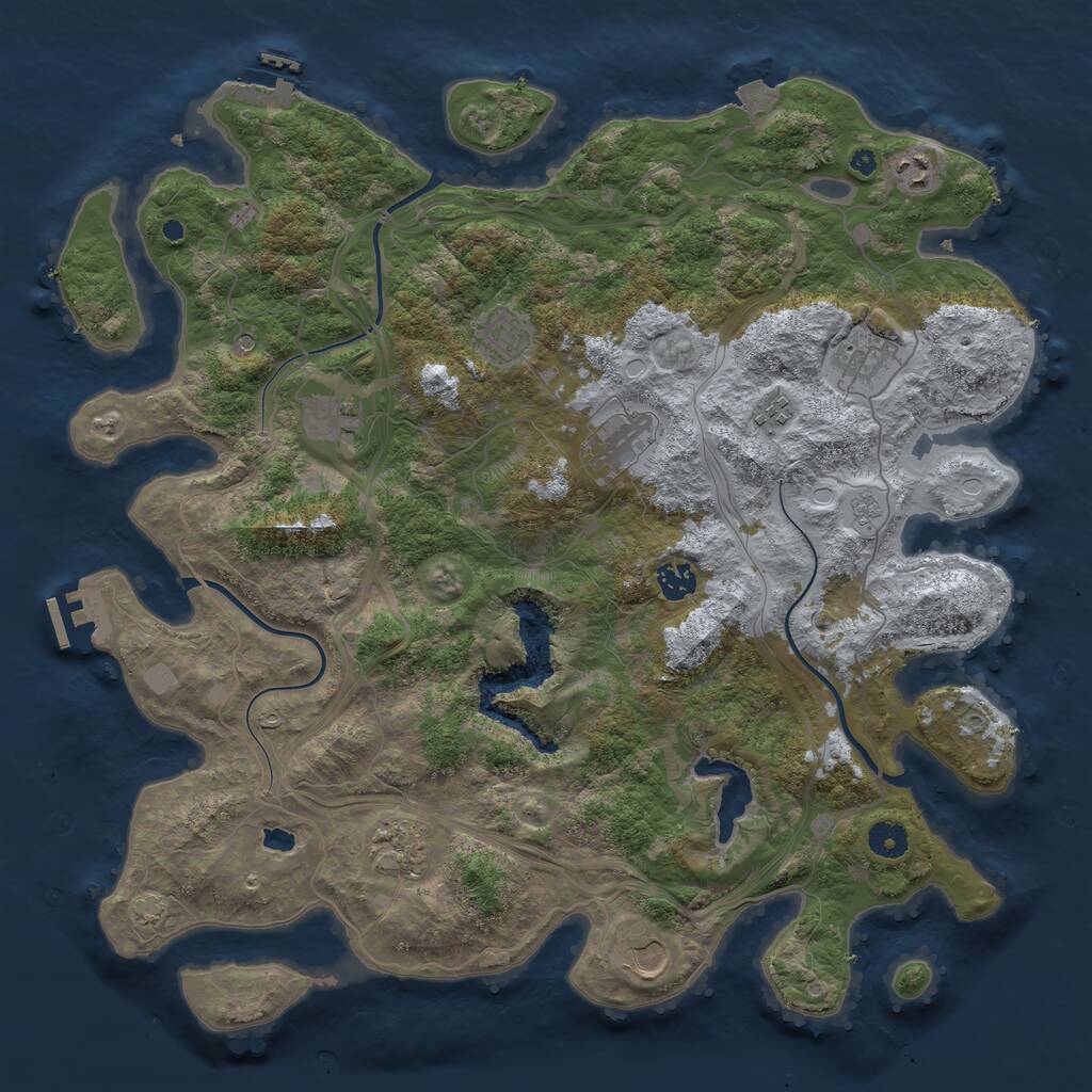 Rust Map: Procedural Map, Size: 4250, Seed: 577657733, 15 Monuments