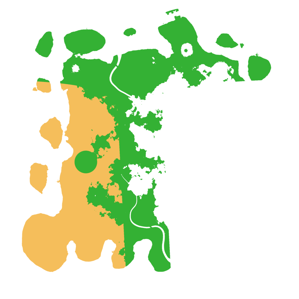 Biome Rust Map: Procedural Map, Size: 3500, Seed: 406398372