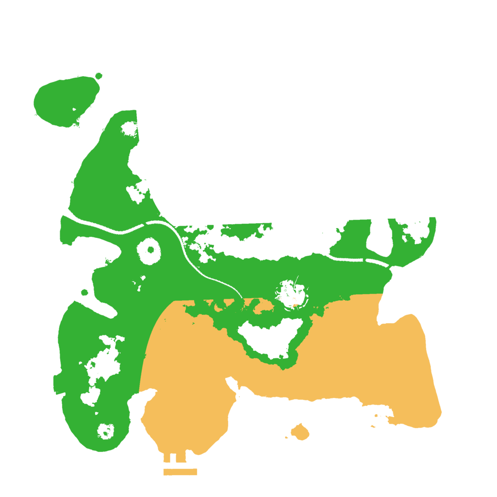 Biome Rust Map: Procedural Map, Size: 3000, Seed: 2654981