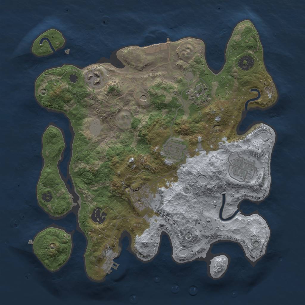 Procedural Map :: Rust Map :: Just-Wiped