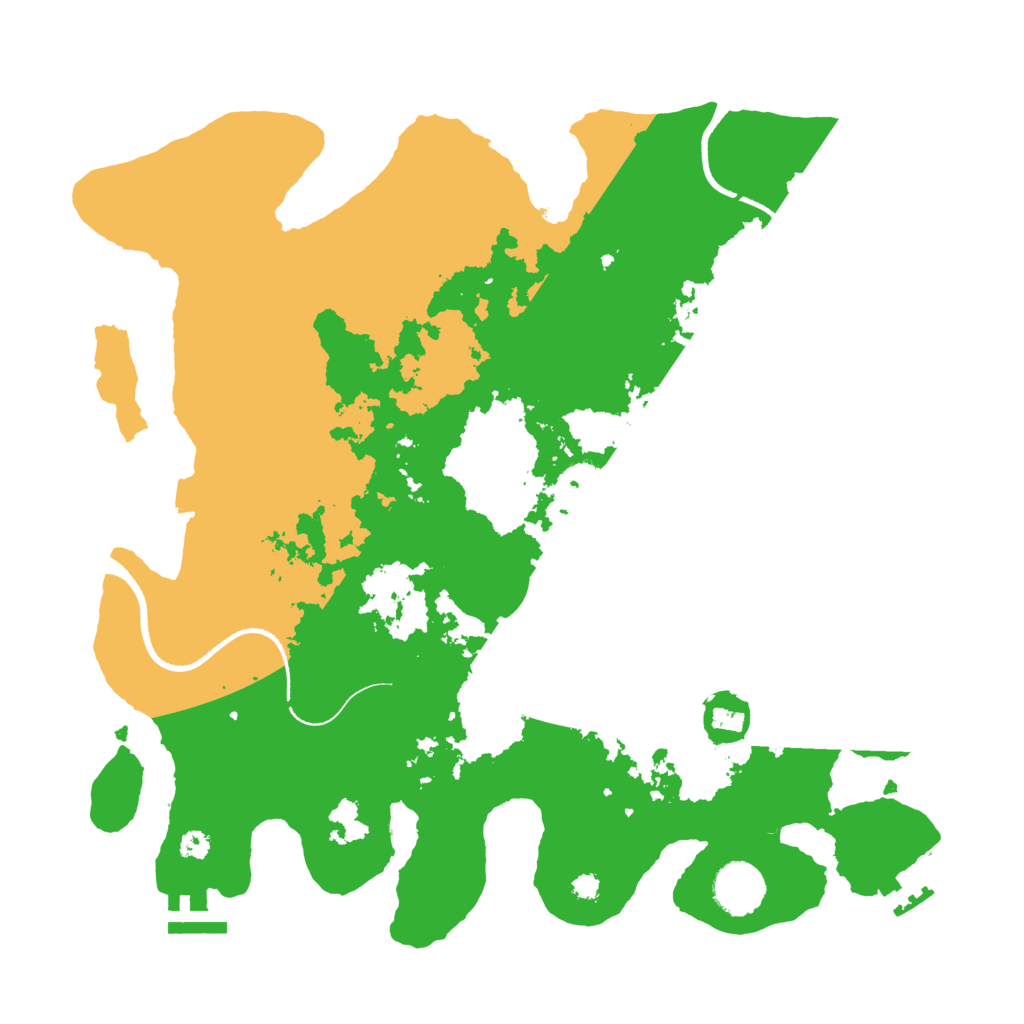 Biome Rust Map: Procedural Map, Size: 3500, Seed: 1842589886