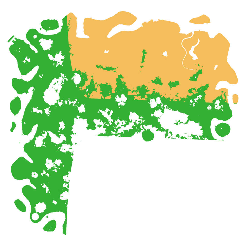 Biome Rust Map: Procedural Map, Size: 6000, Seed: 20014002