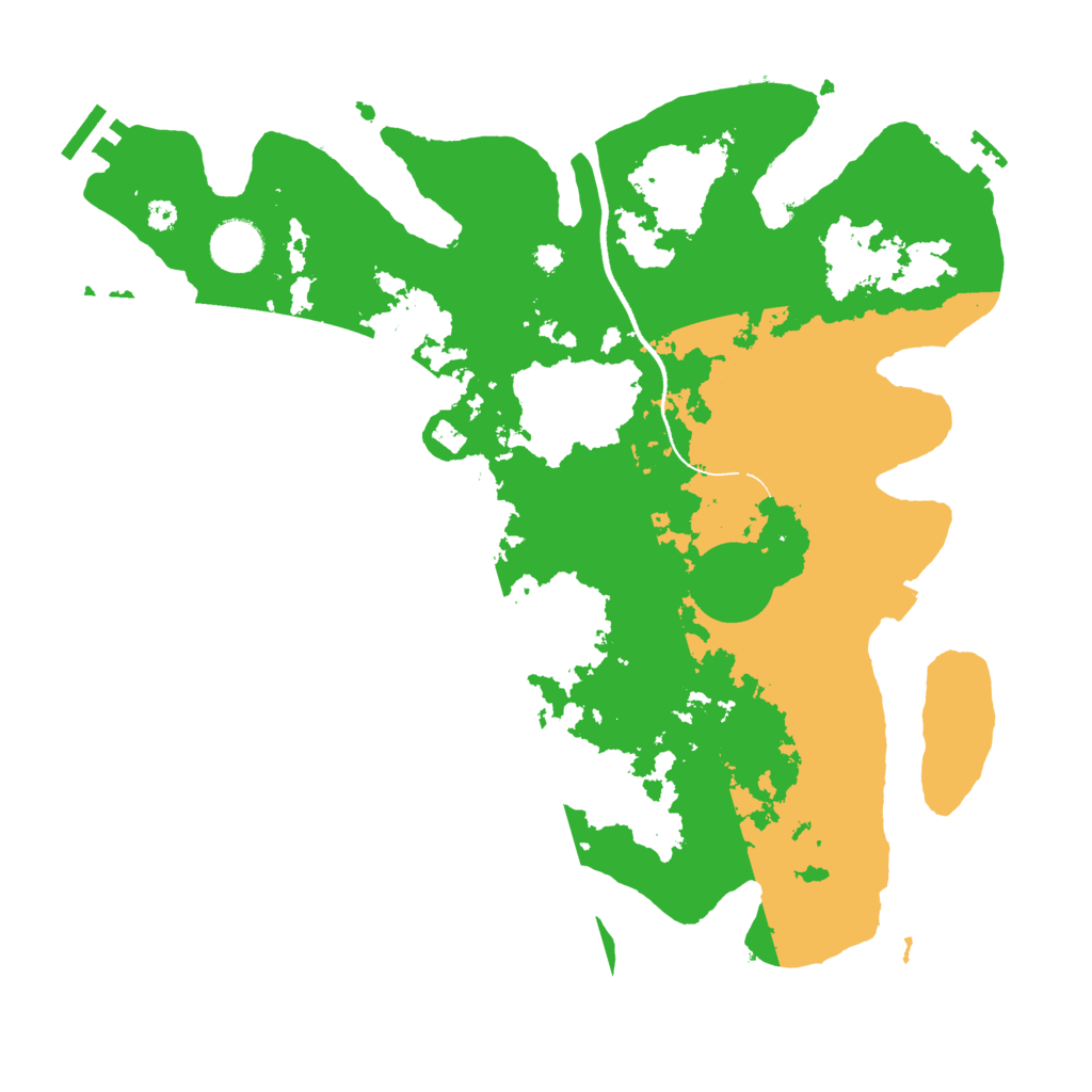 Biome Rust Map: Procedural Map, Size: 3600, Seed: 909050595