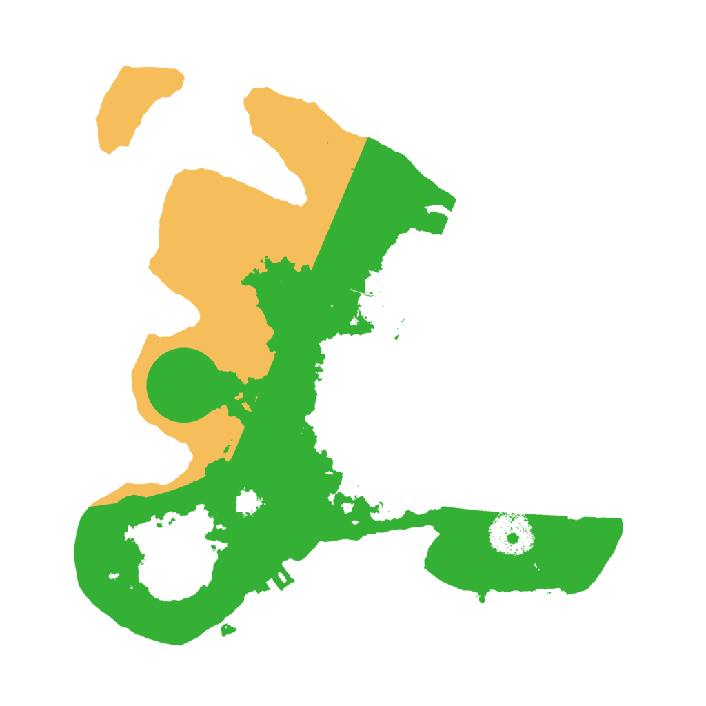 Biome Rust Map: Procedural Map, Size: 2500, Seed: 712378