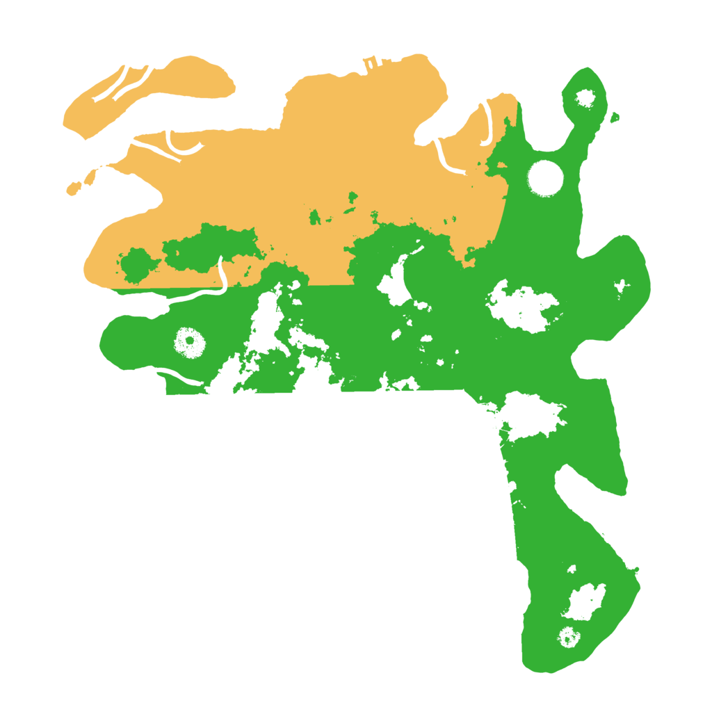 Biome Rust Map: Procedural Map, Size: 3500, Seed: 6209284