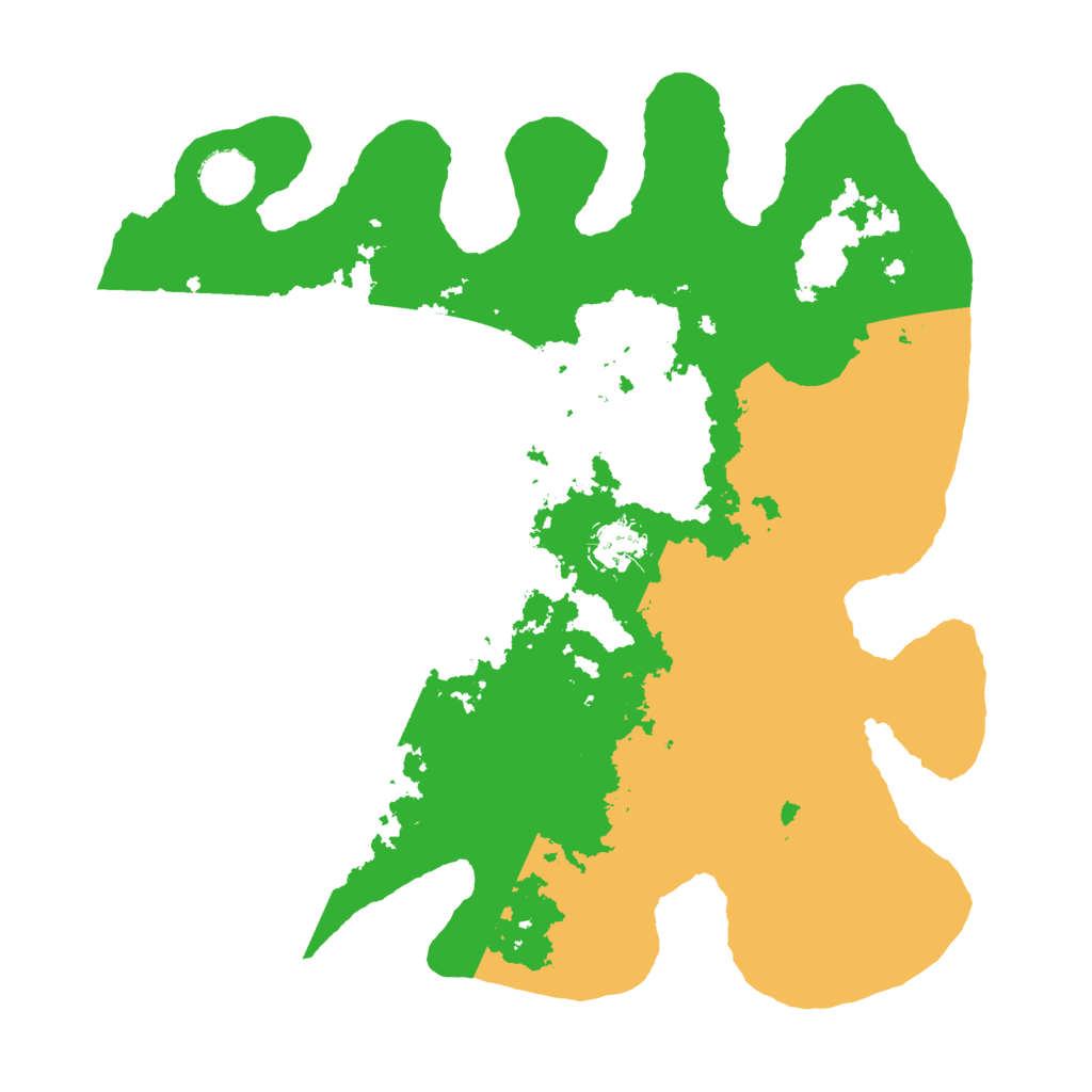 Biome Rust Map: Barren, Size: 3550, Seed: 781349