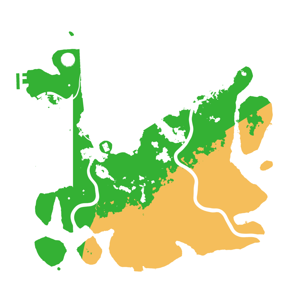 Biome Rust Map: Procedural Map, Size: 3700, Seed: 1142150540