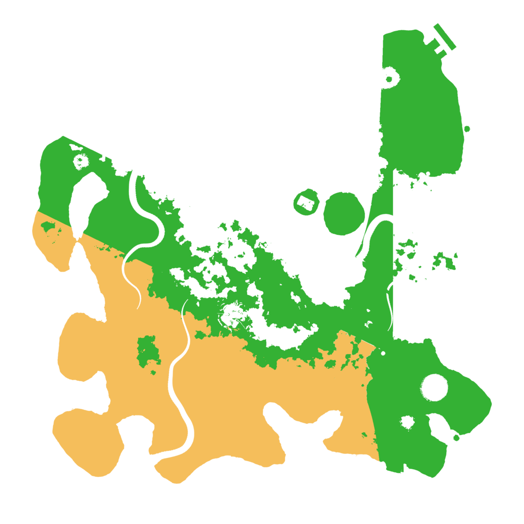 Biome Rust Map: Procedural Map, Size: 3500, Seed: 603550174