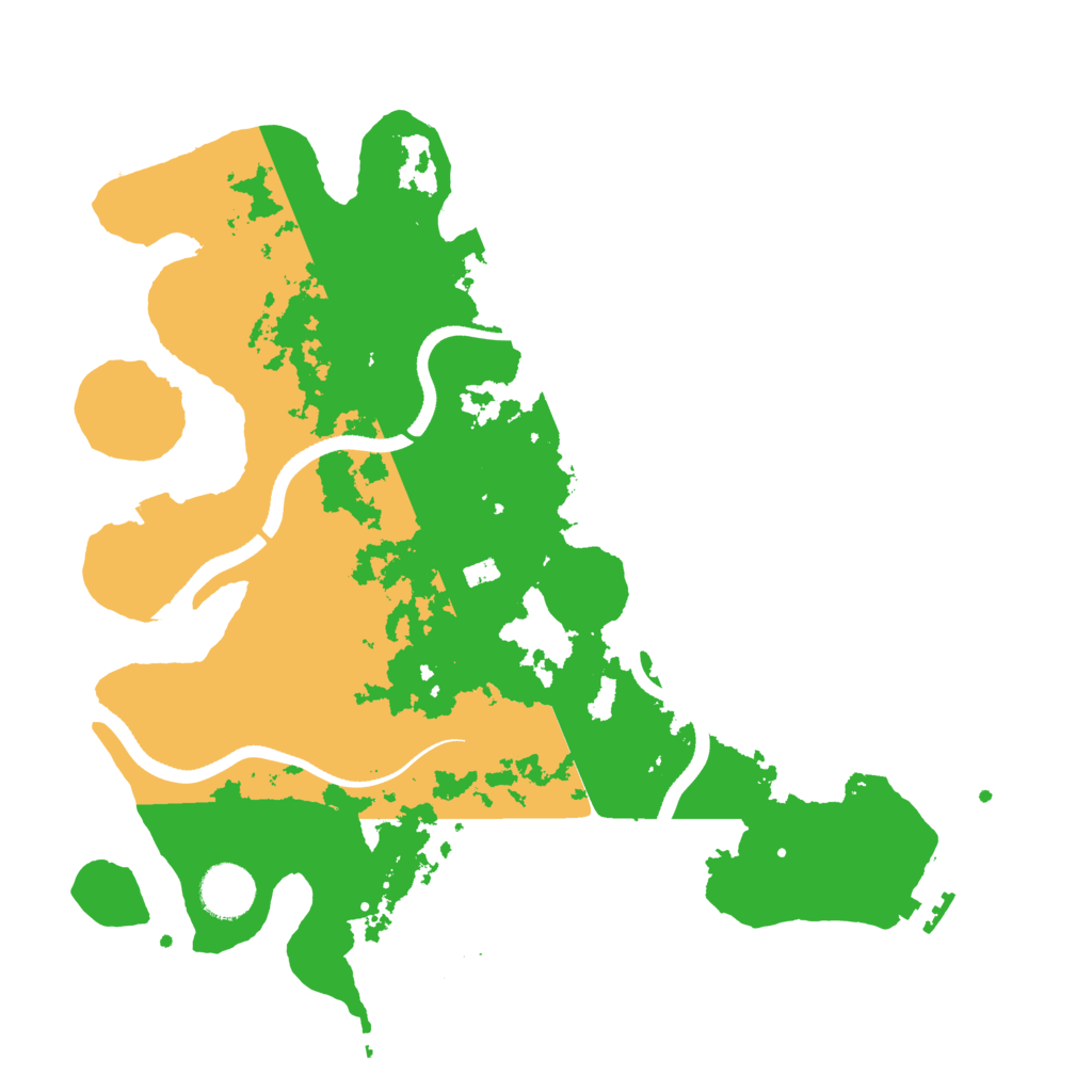 Biome Rust Map: Procedural Map, Size: 3500, Seed: 676301