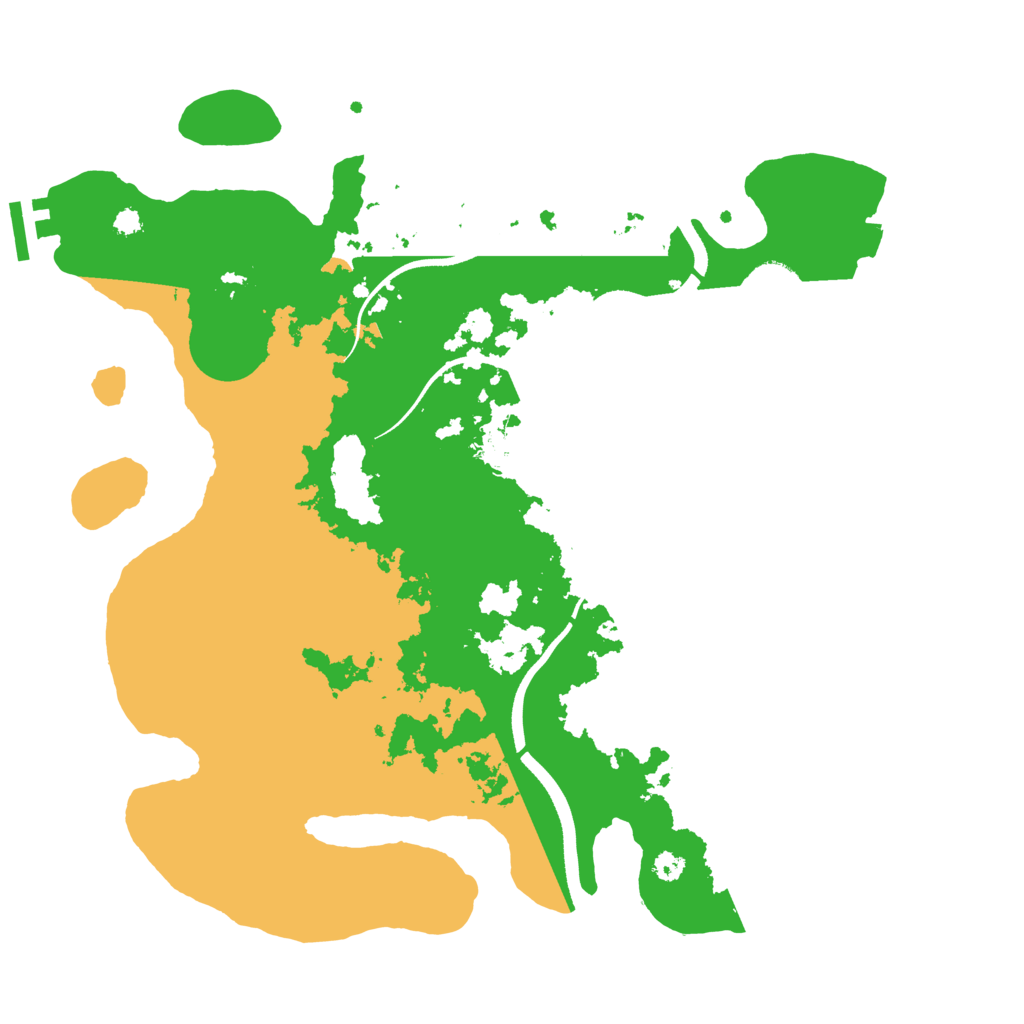 Biome Rust Map: Procedural Map, Size: 3500, Seed: 884987