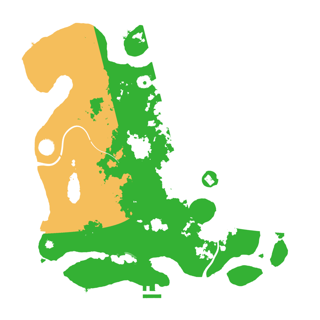 Biome Rust Map: Procedural Map, Size: 3500, Seed: 58045792