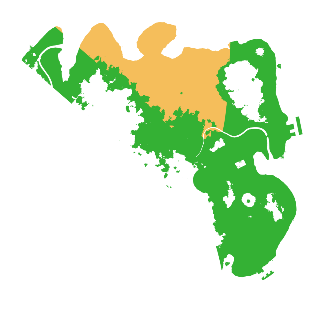 Biome Rust Map: Procedural Map, Size: 3500, Seed: 931135360