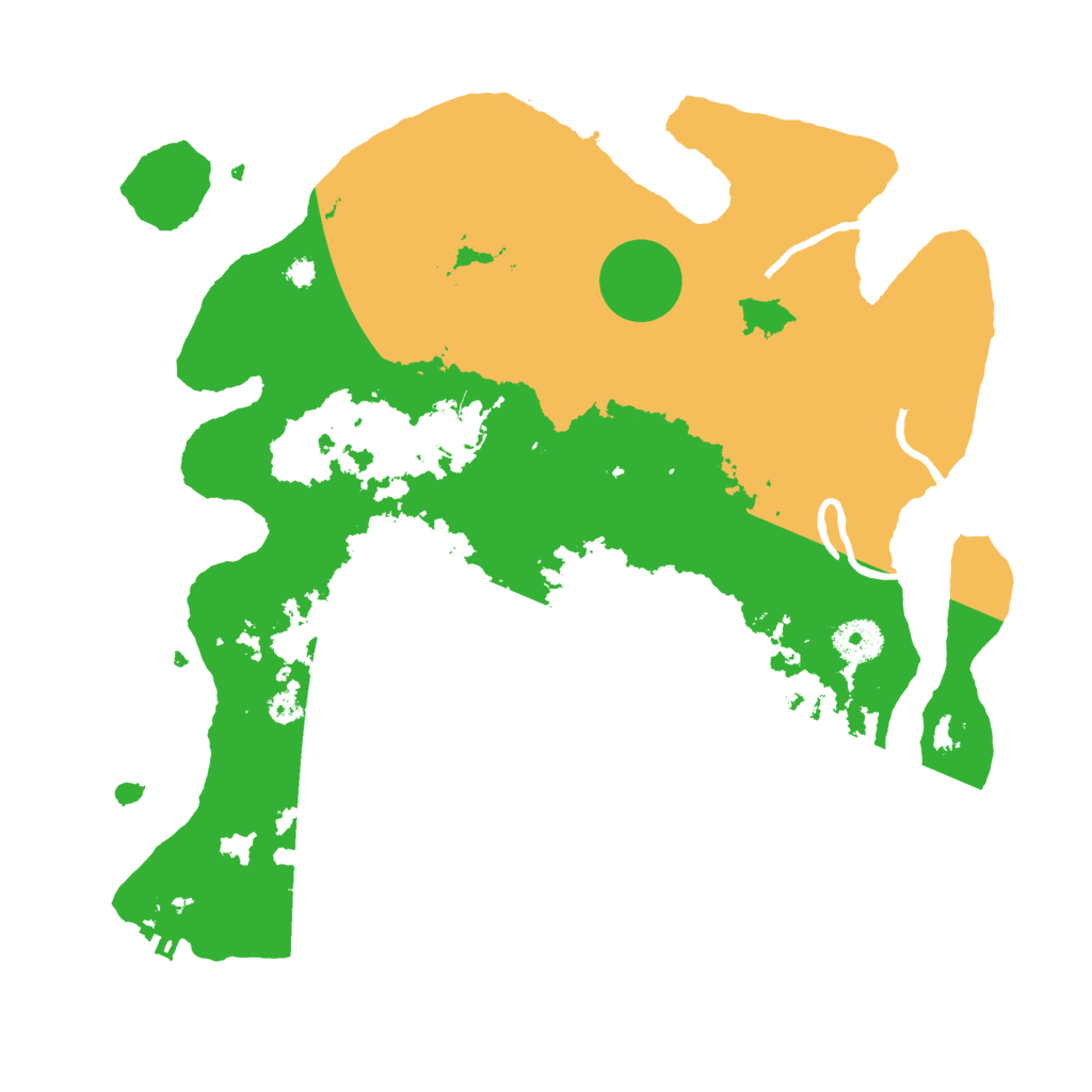 Biome Rust Map: Procedural Map, Size: 3500, Seed: 1481557134