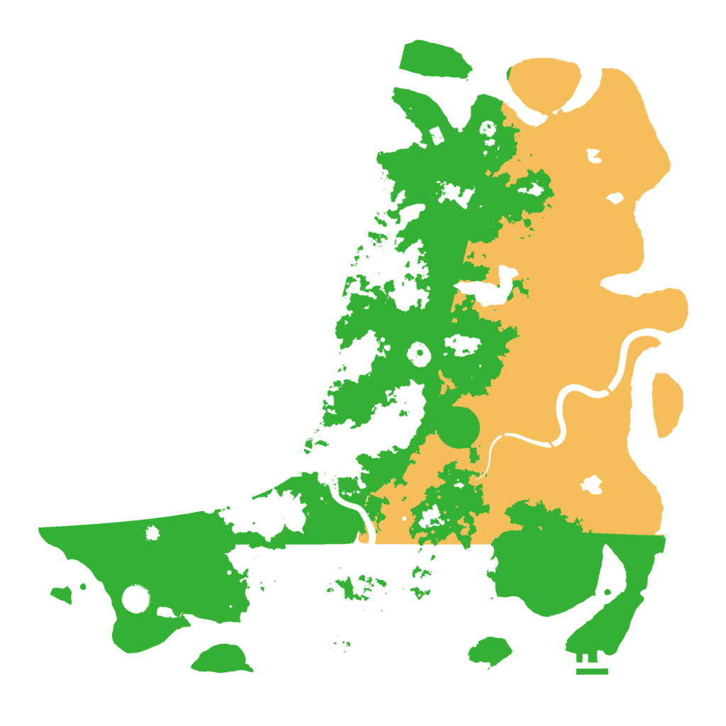 Biome Rust Map: Procedural Map, Size: 4600, Seed: 80000