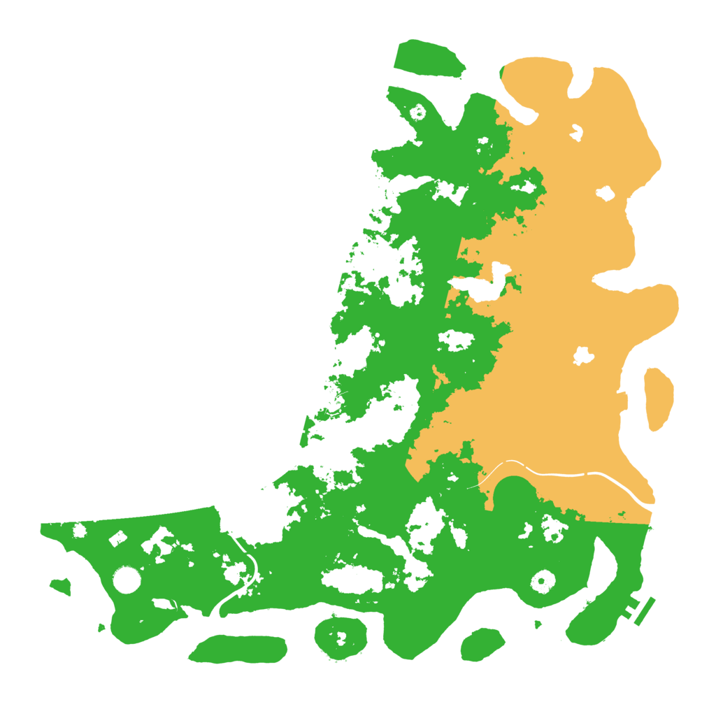 Biome Rust Map: Procedural Map, Size: 4600, Seed: 80000