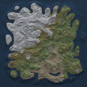 Thumbnail Rust Map: Procedural Map, Size: 4500, Seed: 782063715, 17 Monuments