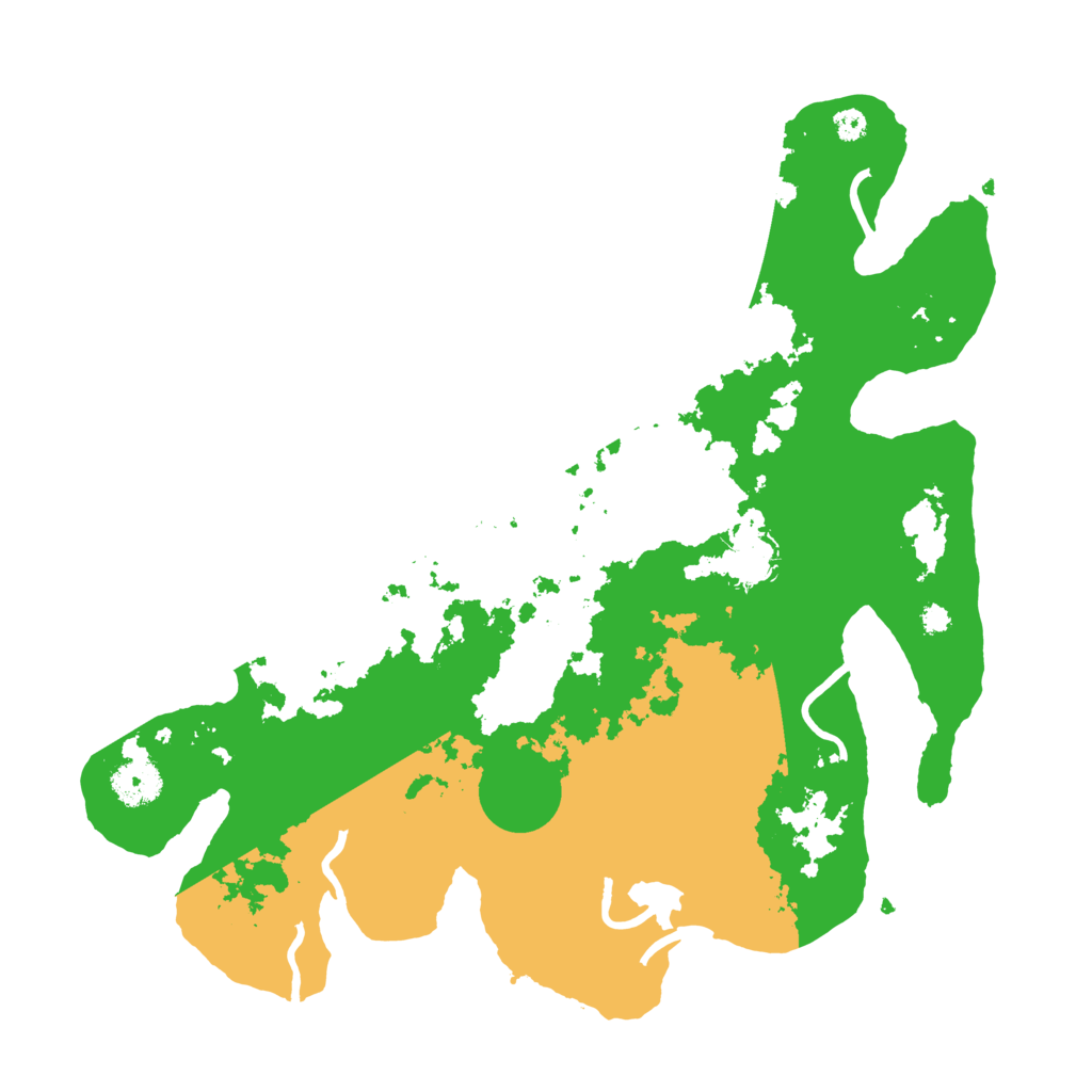 Biome Rust Map: Procedural Map, Size: 3500, Seed: 621