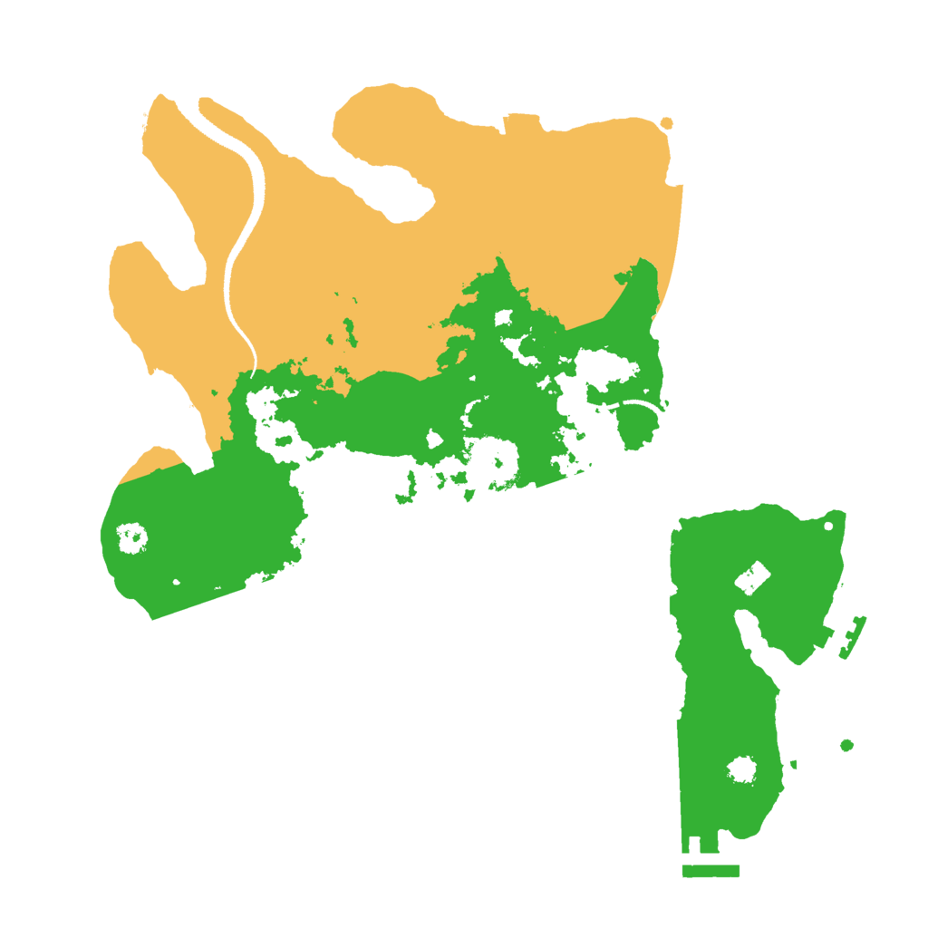 Biome Rust Map: Procedural Map, Size: 3000, Seed: 5174860