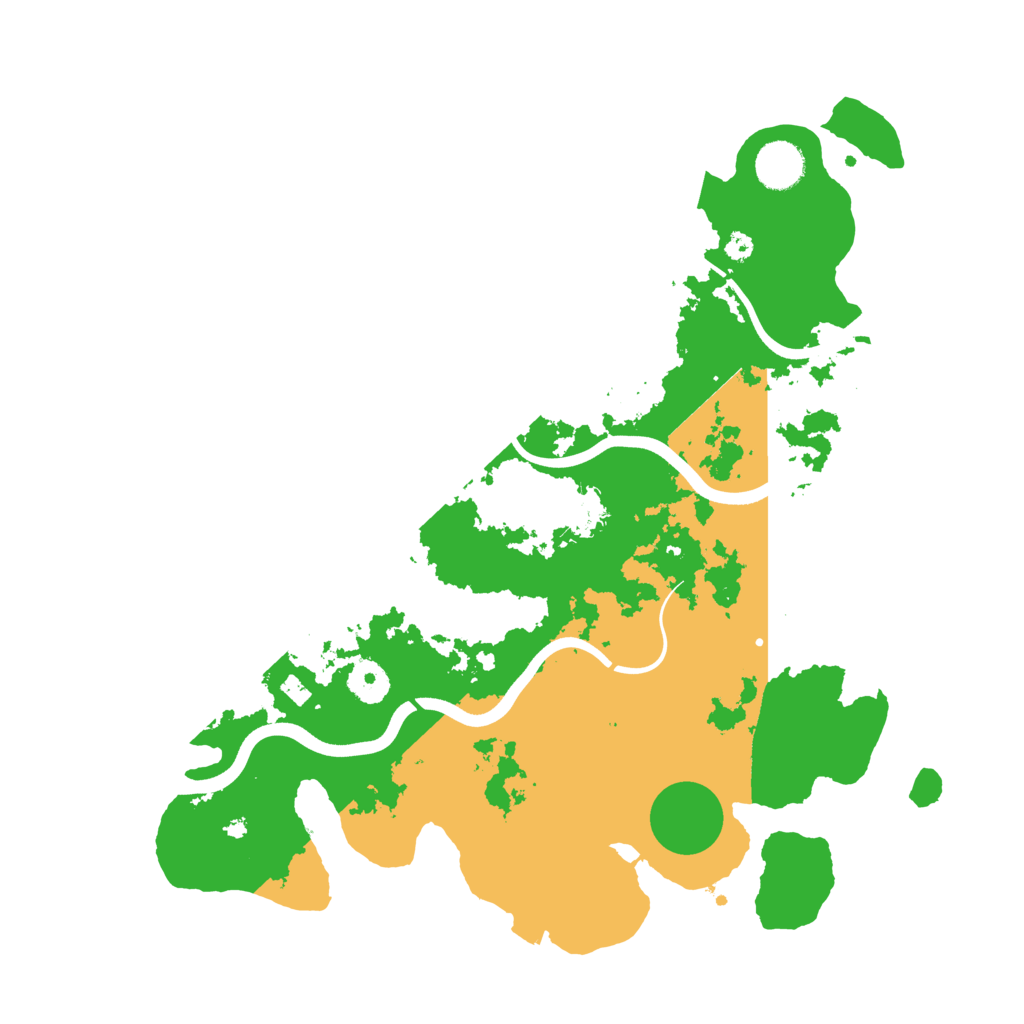 Biome Rust Map: Procedural Map, Size: 3700, Seed: 332263